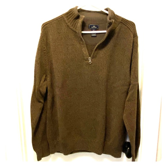 Dockers Quarter Zip Sweater Green Size 